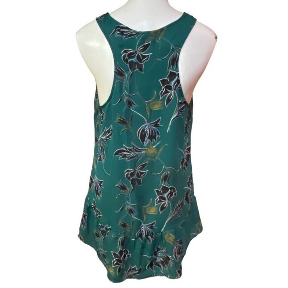 Cabi Zoe Falling Flowers Sleeveless Floral Blouse Green Size M - Picture 5 of 7